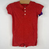 Size 12-18m: Primary Red Shorty Romper