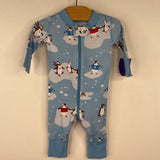 Size NB: Hanna Andersson Blue Penguins 1pc PJs