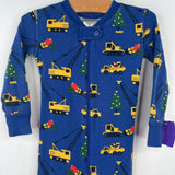 Size 3 (90): Hanna Andersson Blue Christmas Tree Truck 1pc PJs