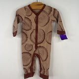 Sie 0-3m: City Mouse Brown Wood 1pc PJs