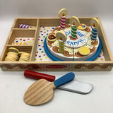 Melissa & Doug Wooden Birthday Cake Set