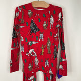 Size 6-7 (120): Hanna Andersson Red Star Wars Holiday 2pc Pjs