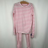 Size 14: Gap Pink White Striped 2pc PJs