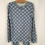 Size 12: Gap Blue White Snowflakes 2pc PJs