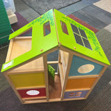 Hape All Seasons Kids Wooden Dollhouse W/Furniture