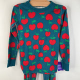 Size 5 (110): Hanna Andersson Blue Cherry Print 2pc PJs
