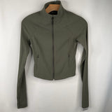Size 14-16: Athleta Olive Green Zip-Up Jacket