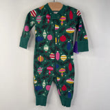 Size 3-6m (60): Hanna Andersson Green Holiday Ornament 1pc PJs