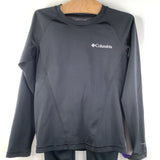 Size 6-7: Columbia Black 2pc Base Layer Set