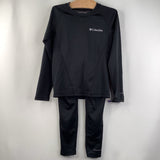 Size 6-7: Columbia Black 2pc Base Layer Set
