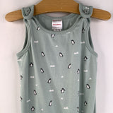 Size 18-24m (80): Hanna Andersson Green Penguins Cozy Tank Romper