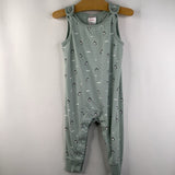 Size 18-24m (80): Hanna Andersson Green Penguins Cozy Tank Romper