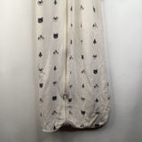 Size 12-36m: Castle Ware White/Black Animals Long Sleeve Sleepsack