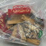 Melissa & Doug Wooden Swivel Bridge Train Set as-is (Retails $93)