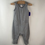 Size 18-24m (80): Hanna Andersson Sleeveless Grey Romper