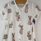 Size NB-3m: Newcastle Classics White Rabbits Romper
