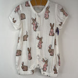 Size NB-3m: Newcastle Classics White Rabbits Romper