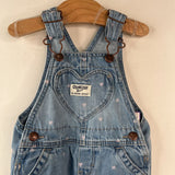 Size 9m: OshKosh Heart Print Overalls
