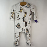 Size 3-6m: Pottery Barn Where The Wild Things Are 1pc Footy PJs