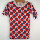Size 10 (140): Hanna Andersson Pink Strawberry 2pc Shorty PJs