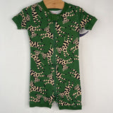 Size 12-18m (75): Hanna Andersson Green Zebra 1pc Shorty PJs