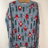 Size 10: Hanna Andersson Blue Elf Holiday 2pc Pjs