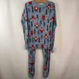 Size 10: Hanna Andersson Blue Elf Holiday 2pc Pjs