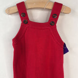 Size 6-12m (70): Hanna Andersson Red Knitted Overalls
