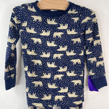Size 3 (90): Hanna Andersson Blue Snow Bears 2pc PJs