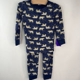 Size 3 (90): Hanna Andersson Blue Snow Bears 2pc PJs