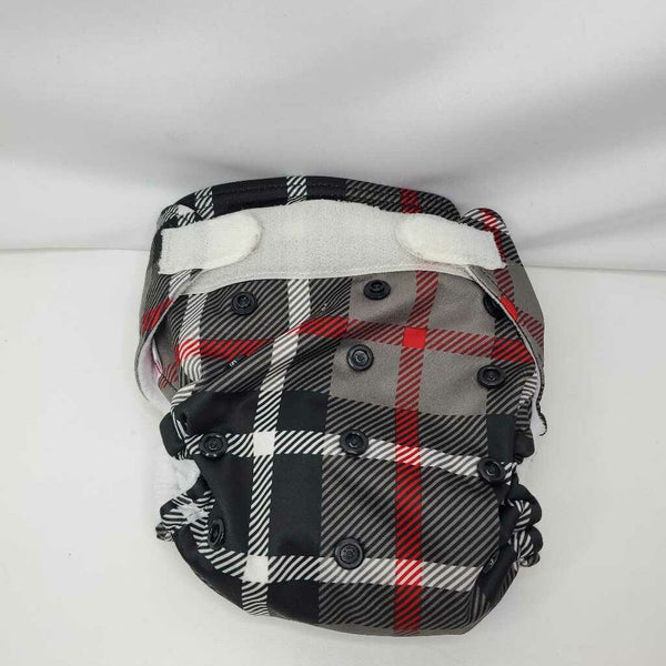 Rumparooze Red/Black Plaid Diaper Cover OS
