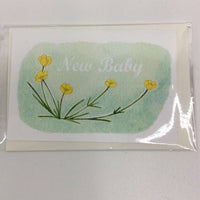 Clover Brown Locally Made Watercolor Greeting Card - SMALL