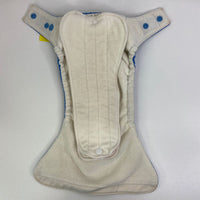 O.N.E (by GroVia) Blue Multi-Snap Reusable Diaper W/Inserts