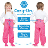 Size 8: Jan & Jul Heather Grey Cozy-Dry (Fleece Lined) Rain Pants NEW