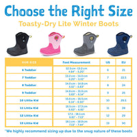 Size 13: Jan & Jul GREY Birch Toasty-Dry Lite Winter Rain Boots NEW