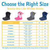 Size 12: Jan & Jul GREY Birch Toasty-Dry Lite Winter Rain Boots NEW