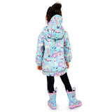 Size 3: Jan & Jul ENCHANTED Cozy Dry Waterproof Fleece Lined Zip Up Raincoat NEW