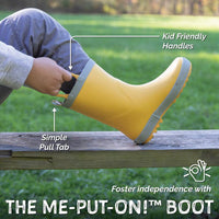 Size 7.5: Jan & Jul ENCHANTED Puddle Dry Loop Handles Rain Boots NEW