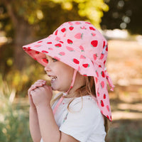 Size M (6-24m): Jan & Jul Aqua Dry Adventure Hat - Pink Strawberry NEW