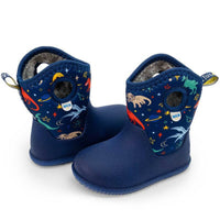 Size 12: Jan & Jul SPACE DINOS Toasty-Dry Lite Winter Rain Boots NEW