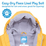 Size 6: Jan & Jul ENCHANTED Cozy Dry Waterproof Fleece Lined Zip Up Rain Suit NEW
