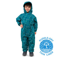 Size 3: Jan & Jul SUMMER CAMP Cozy Dry Waterproof Zip Up Rain Suit NEW