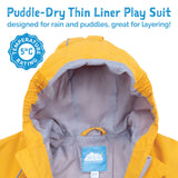 Size 1: Jan & Jul SUMMER CAMP Cozy Dry Waterproof Zip Up Rain Suit NEW