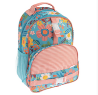 Stephen Joseph All Over Print Backpack - TURQUOISE FLORAL NEW