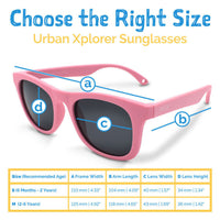 Size M (2-6y): Jan & Jul Urban Xplorer Sunglasses - Sky Blue