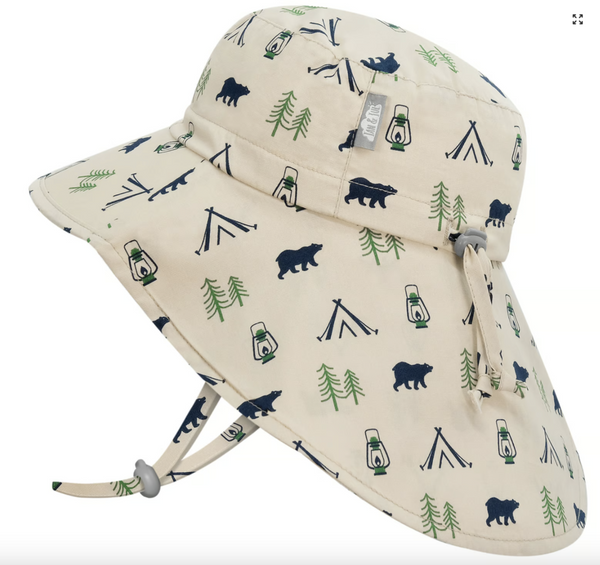 Size L (2-5): Jan & Jul Cotton Adventure Hat - Bear Camp