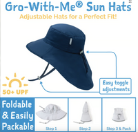 Size S (0-6m): Jan & Jul Aqua Dry Adventure Hat - Summer Camp