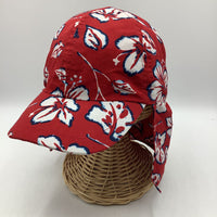 Red w/Tropical Flowers Sun Hat