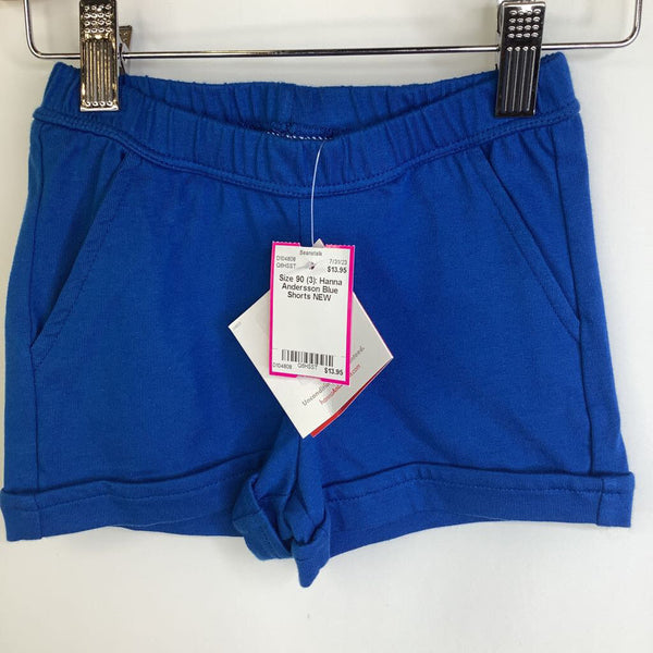 Size 90 (3): Hanna Andersson Blue Shorts NEW