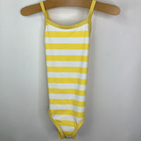 Size 4 (100): Hanna Andersson Yellow White Stripe 1pc Swimsuit